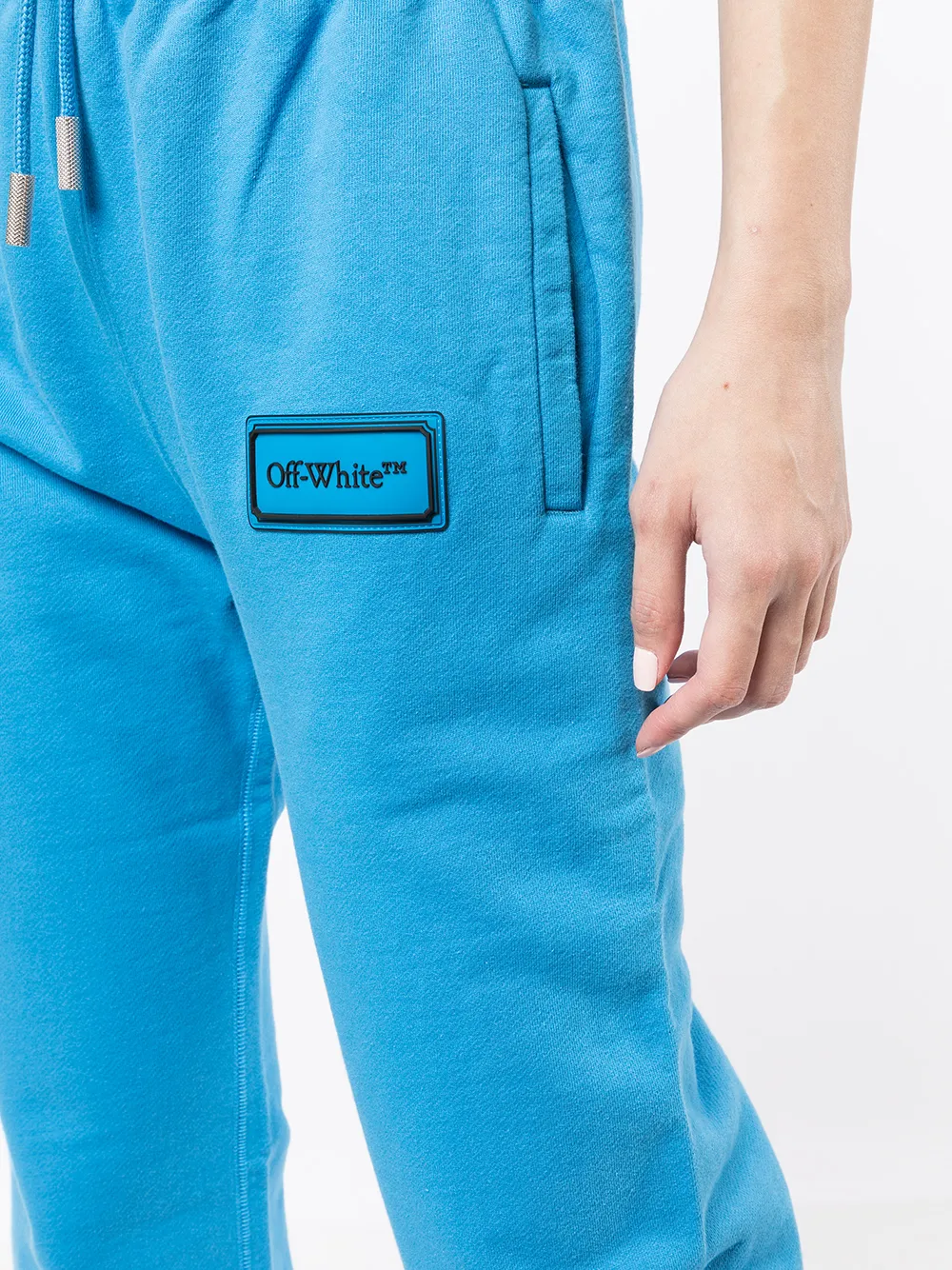 фото Off-white спортивные брюки с нашивкой-логотипом