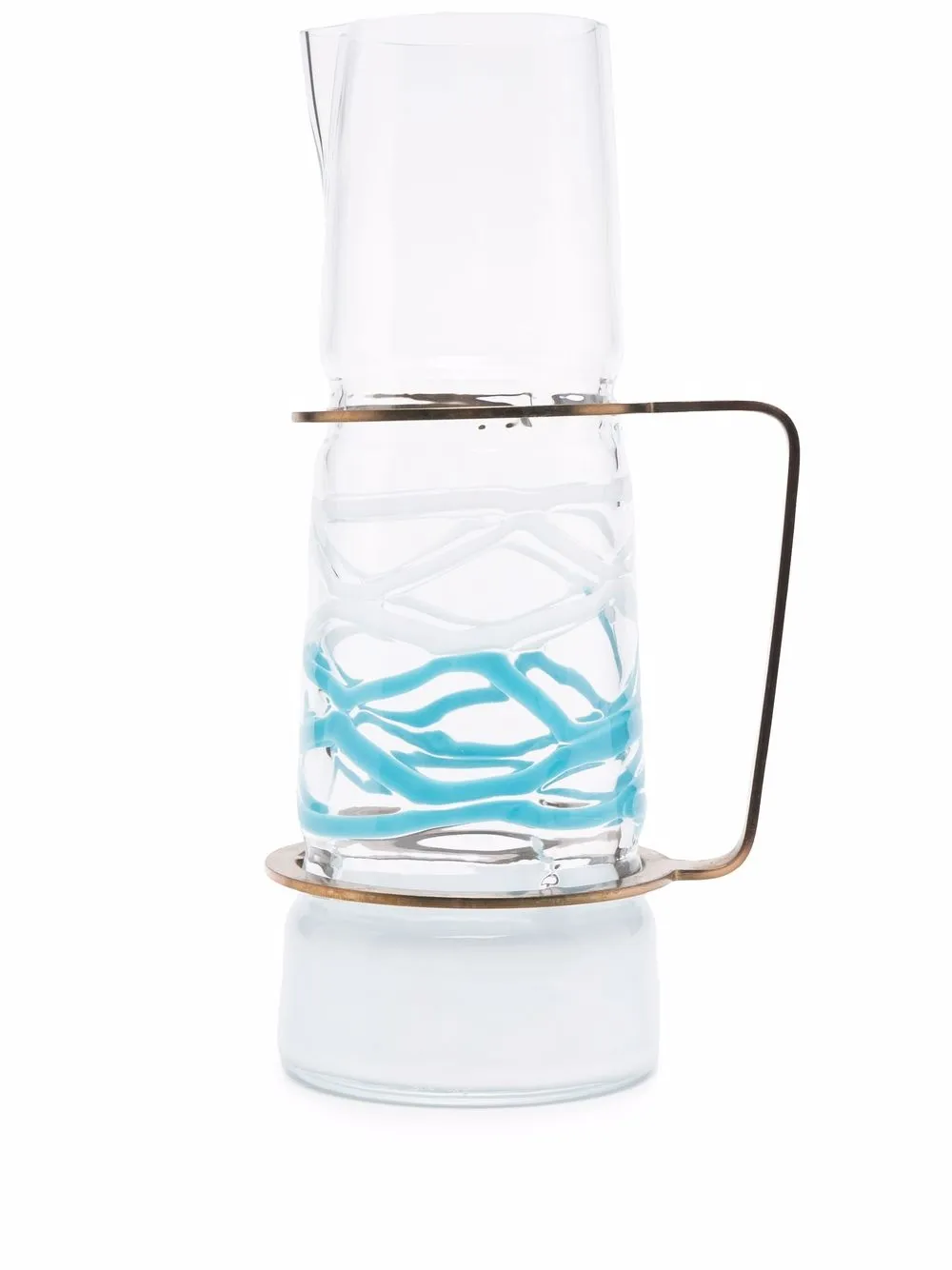 

Carlo Moretti two-tone glass decanter - White