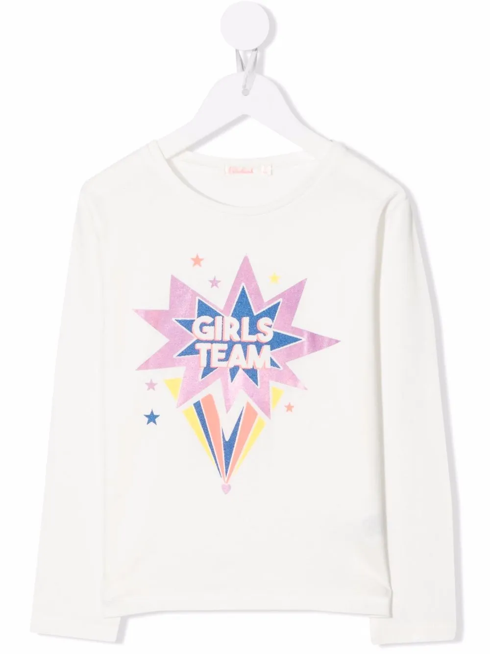 

Billieblush camiseta con estrellas estampadas y glitter - Blanco