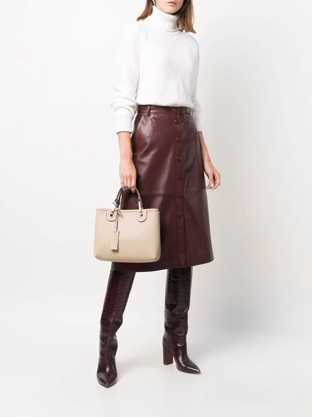 фото Emporio armani сумка-тоут среднего размера