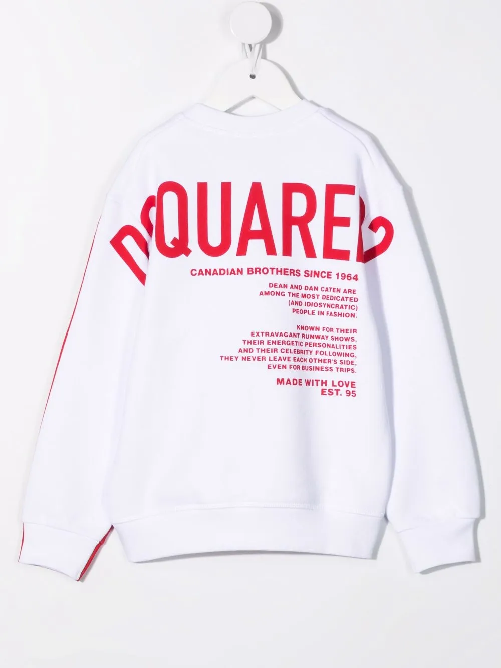 Dsquared2 Kids Katoenen sweater - Wit