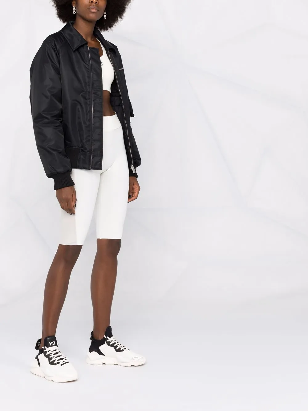 фото Reebok x victoria beckham облегающие шорты с эластичным поясом