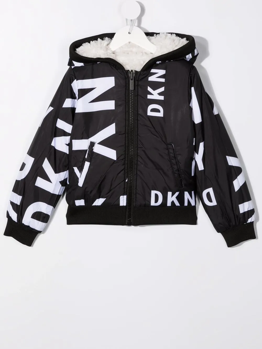 фото Dkny kids двусторонняя куртка из шерпы