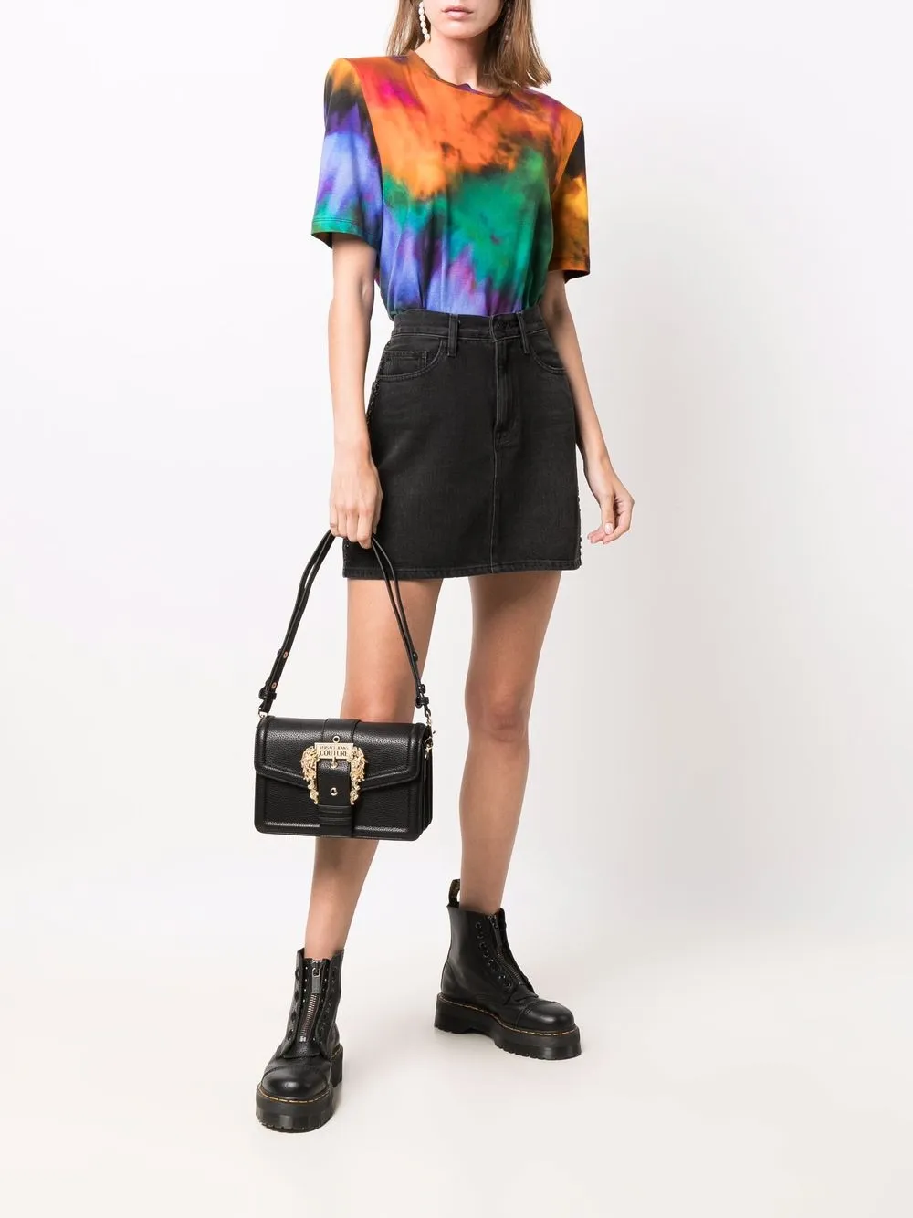 фото Versace jeans couture сумка через плечо из искусственной кожи