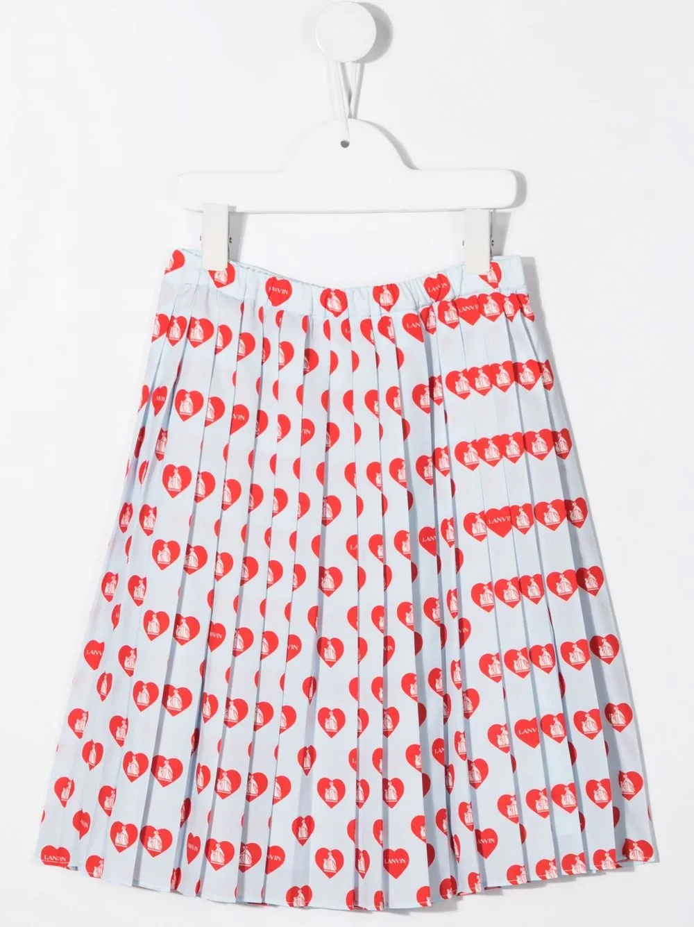 фото Lanvin enfant плиссированная юбка с логотипом