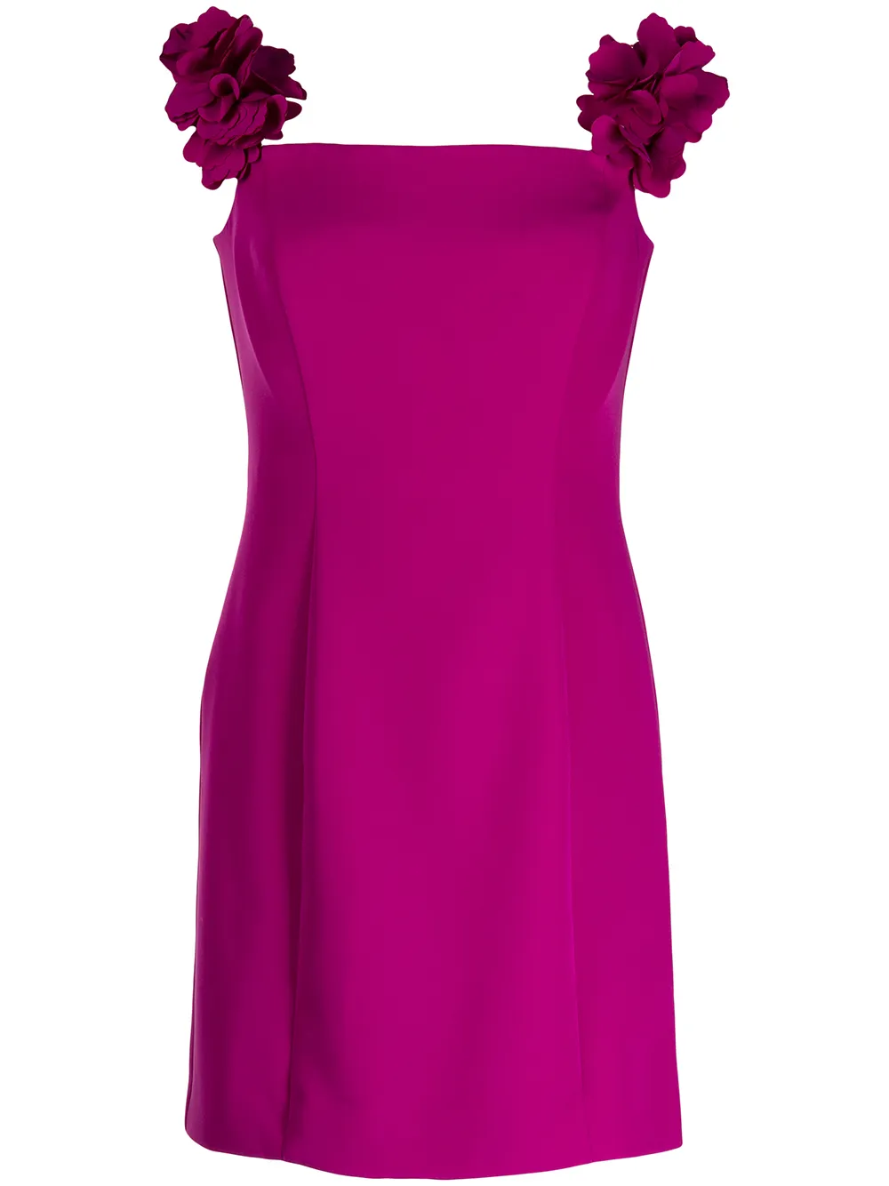 Marchesa Notte floral-detail mini dress - Pink