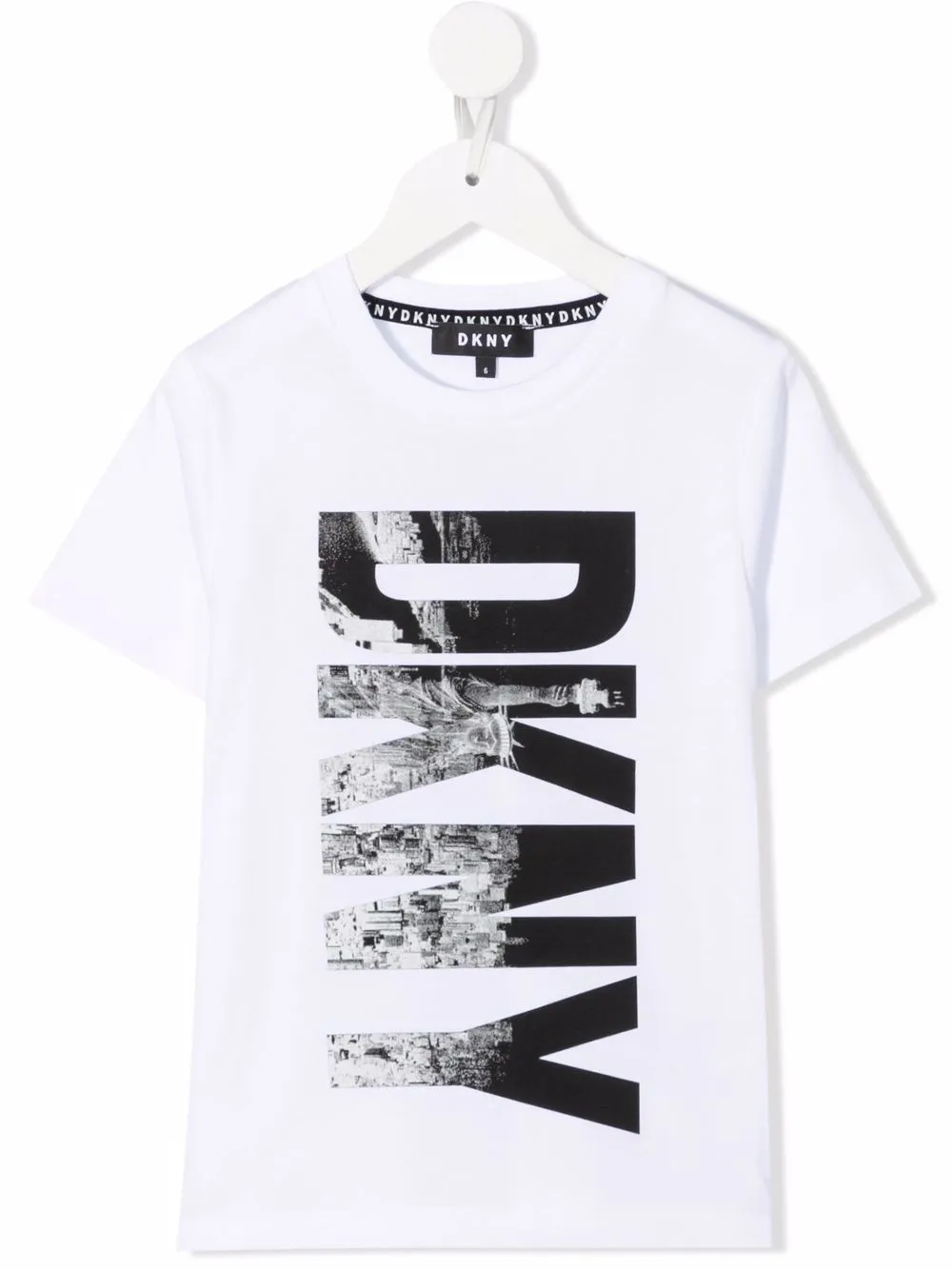 фото Dkny kids футболка из органического хлопка с логотипом