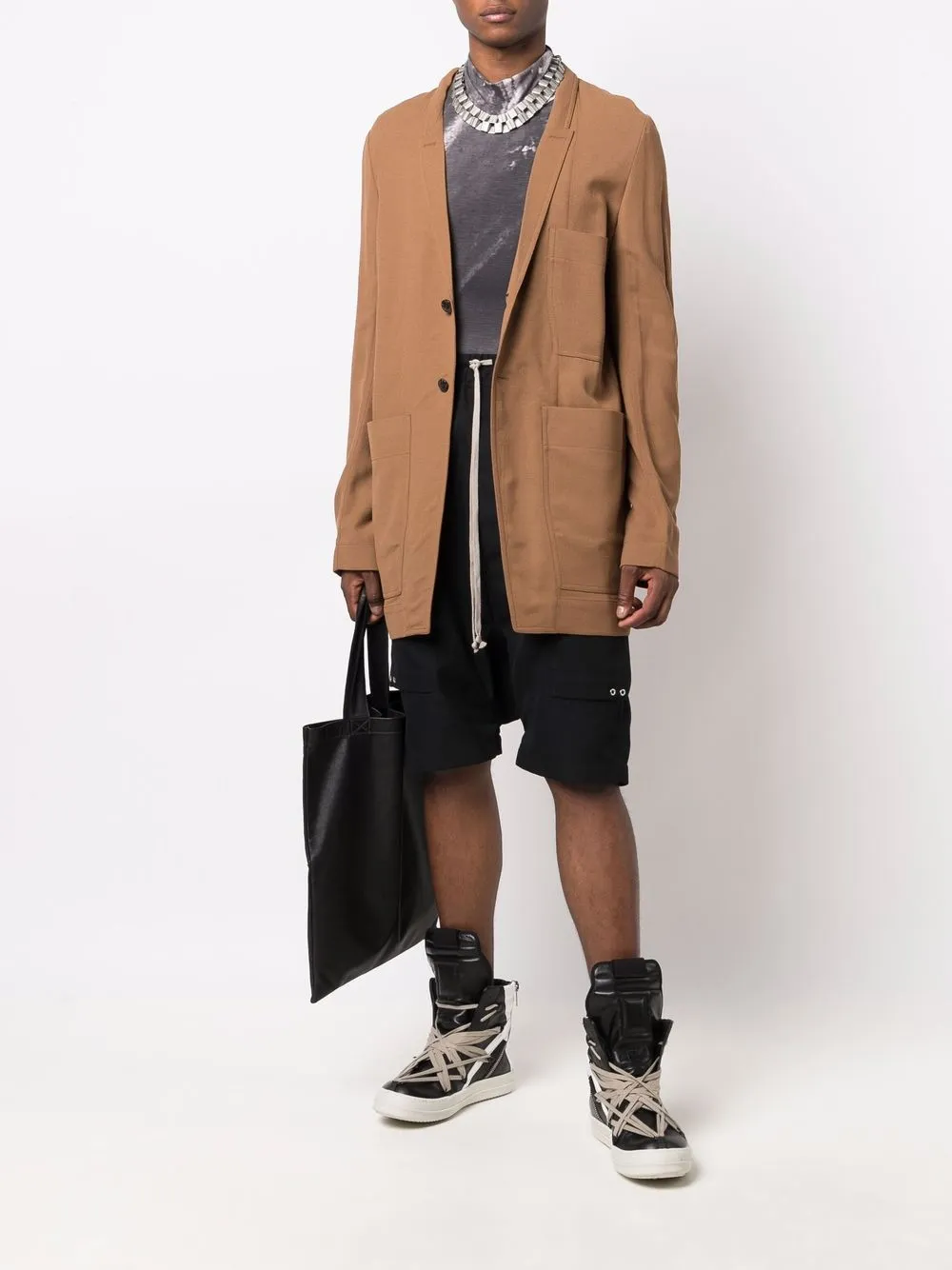 фото Rick owens пальто с накладными карманами