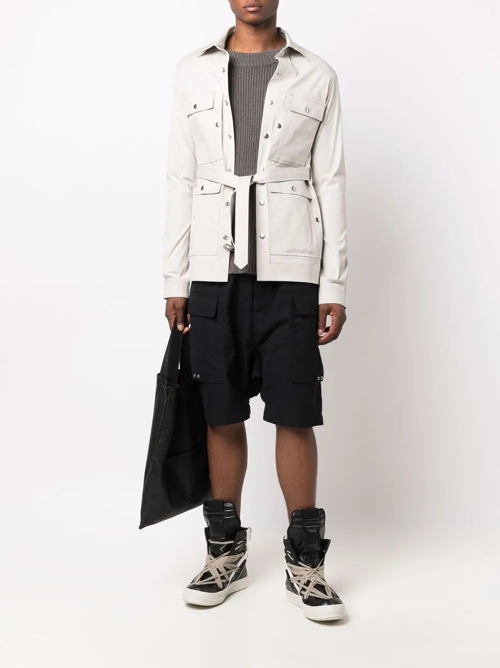 фото Rick owens куртка с поясом