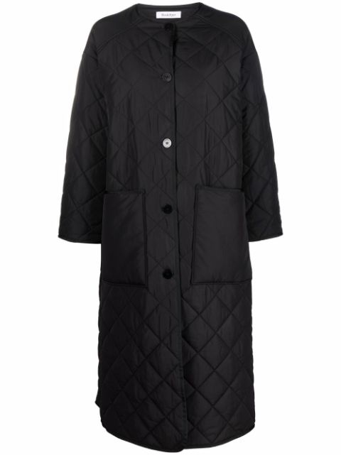 Rodebjer quilted single-breasted oversize coat