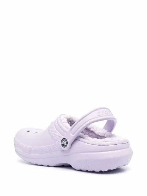 faux fur lined crocs