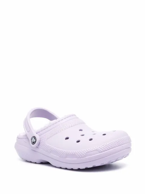 faux fur lined crocs
