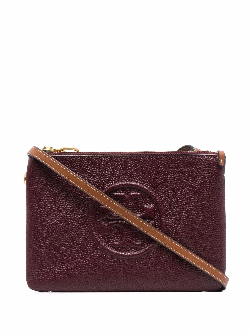 фото Tory burch сумка через плечо с тисненым логотипом