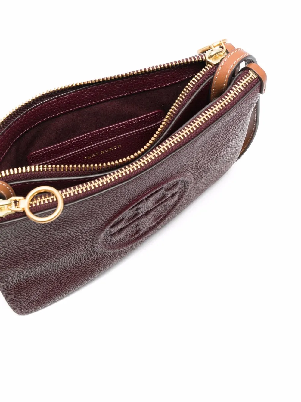 фото Tory burch сумка через плечо с тисненым логотипом
