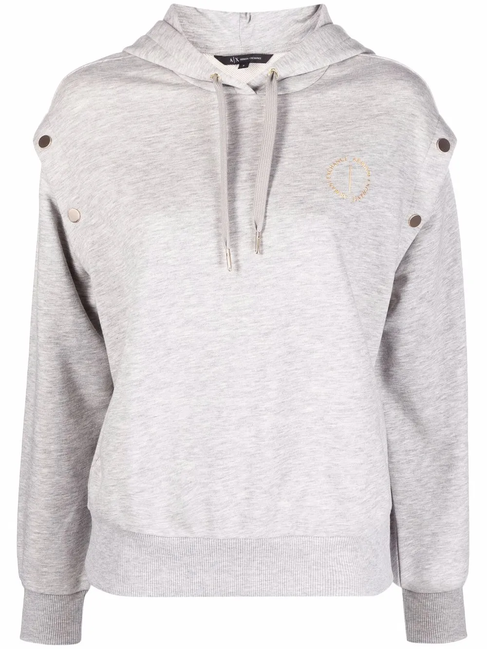 

Armani Exchange detachable-sleeve hoodie - Grey
