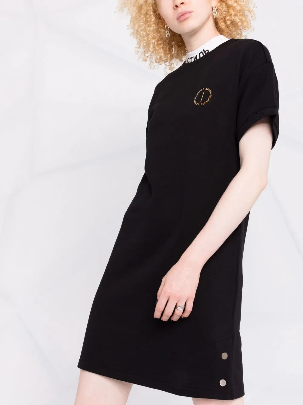 фото Armani exchange платье-футболка с логотипом