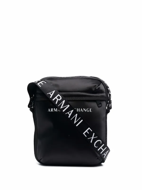 Armani exchange all over print messenger Clearance