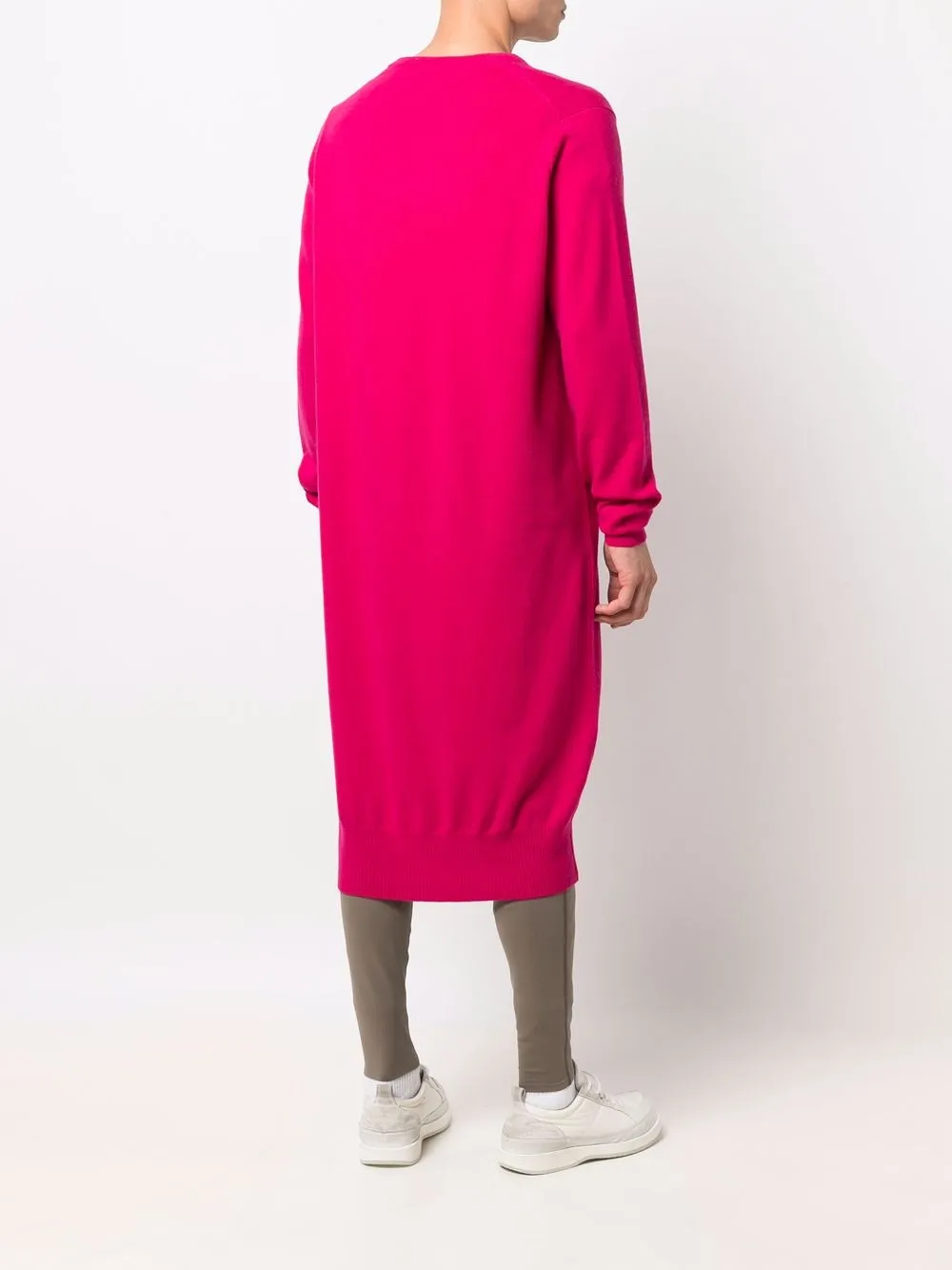 фото Extreme cashmere кашемировое платье-джемпер с v-образным вырезом