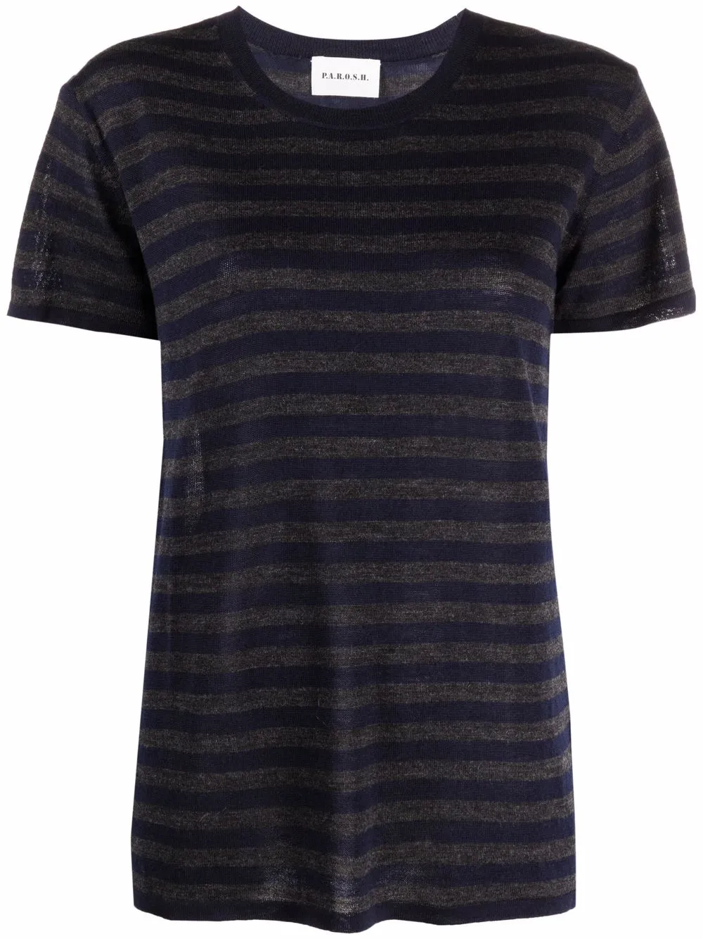 P.A.R.O.S.H. playera con estampado de rayas - Azul