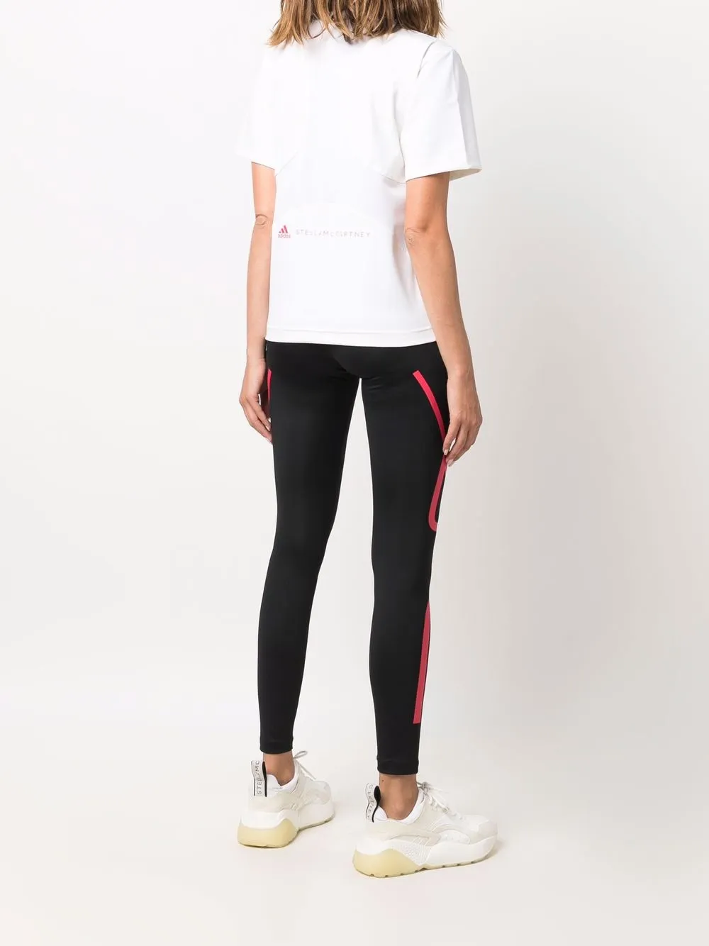 фото Adidas by stella mccartney футболка с перфорацией логотипа