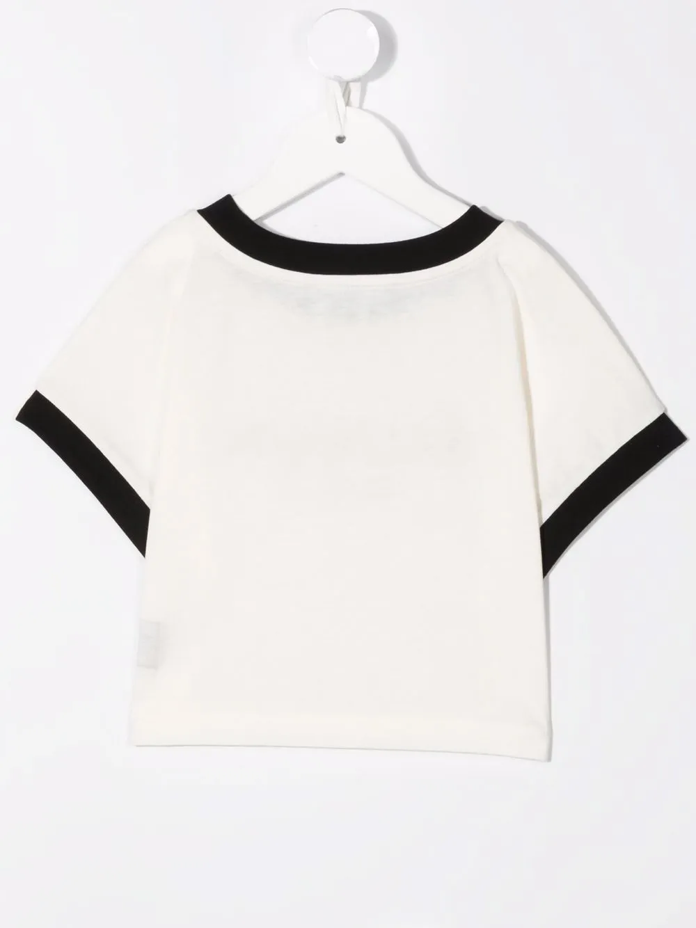 фото Balmain kids укороченная футболка с логотипом