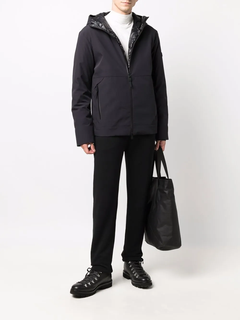 Peuterey Jack met capuchon - Zwart
