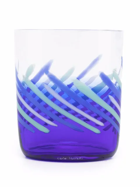 Carlo Moretti verre Bora à rayures