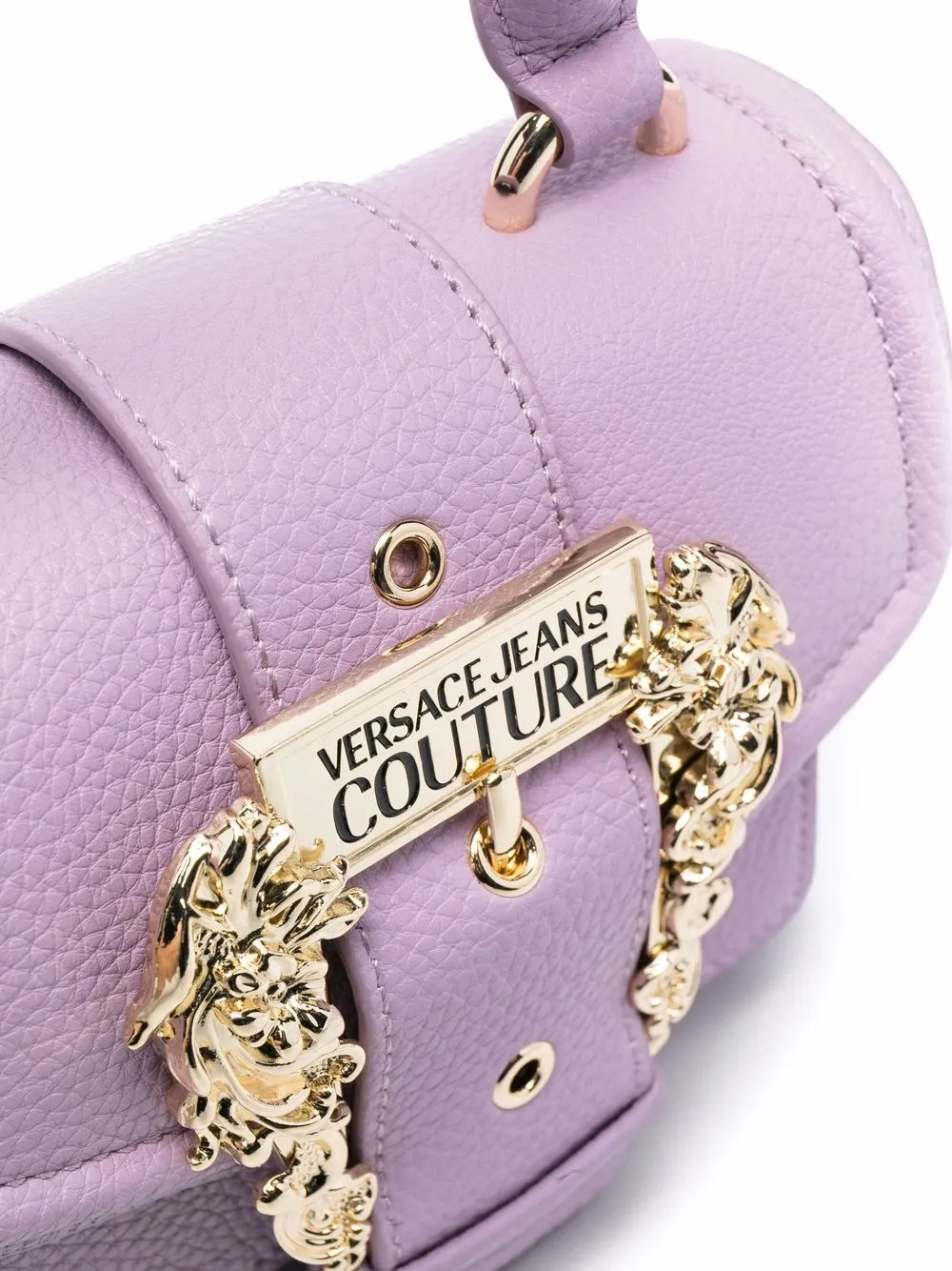фото Versace jeans couture сумка через плечо с искусственным мехом и цепочкой