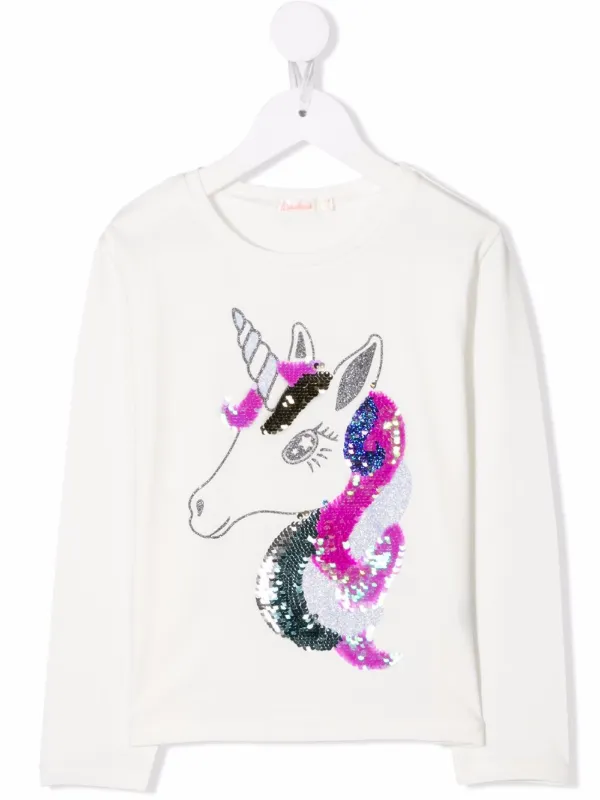 Billieblush Sequin Unicorn Print T 