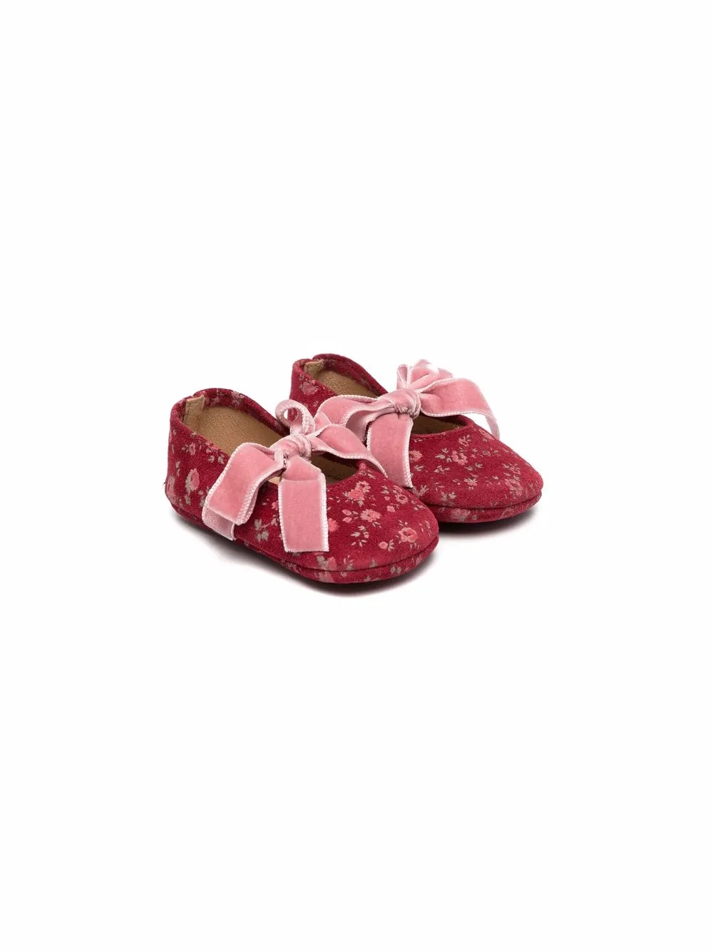 

Pèpè flats con motivo floral - Rojo