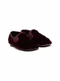 Pèpè velvet-effect slippers - Red