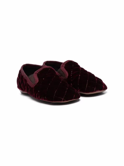 Pèpè velvet-effect slippers