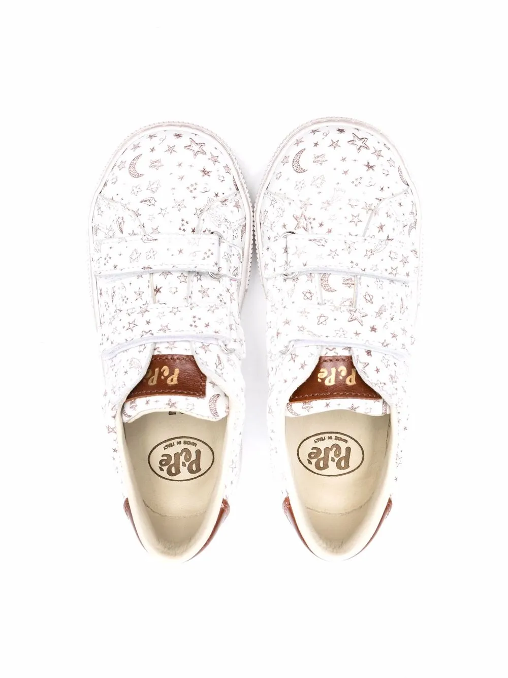 Pèpè Logo Touch-strap Sneakers In White