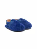 Pèpè slingback shearling slippers - Blue