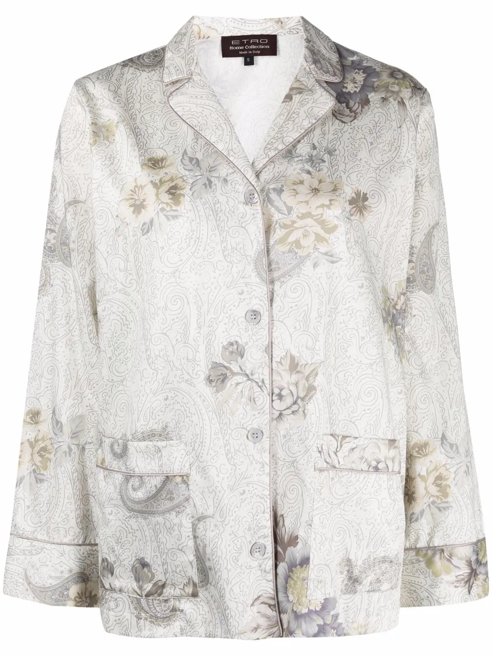 ETRO HOME pijama con estampado floral - Blanco