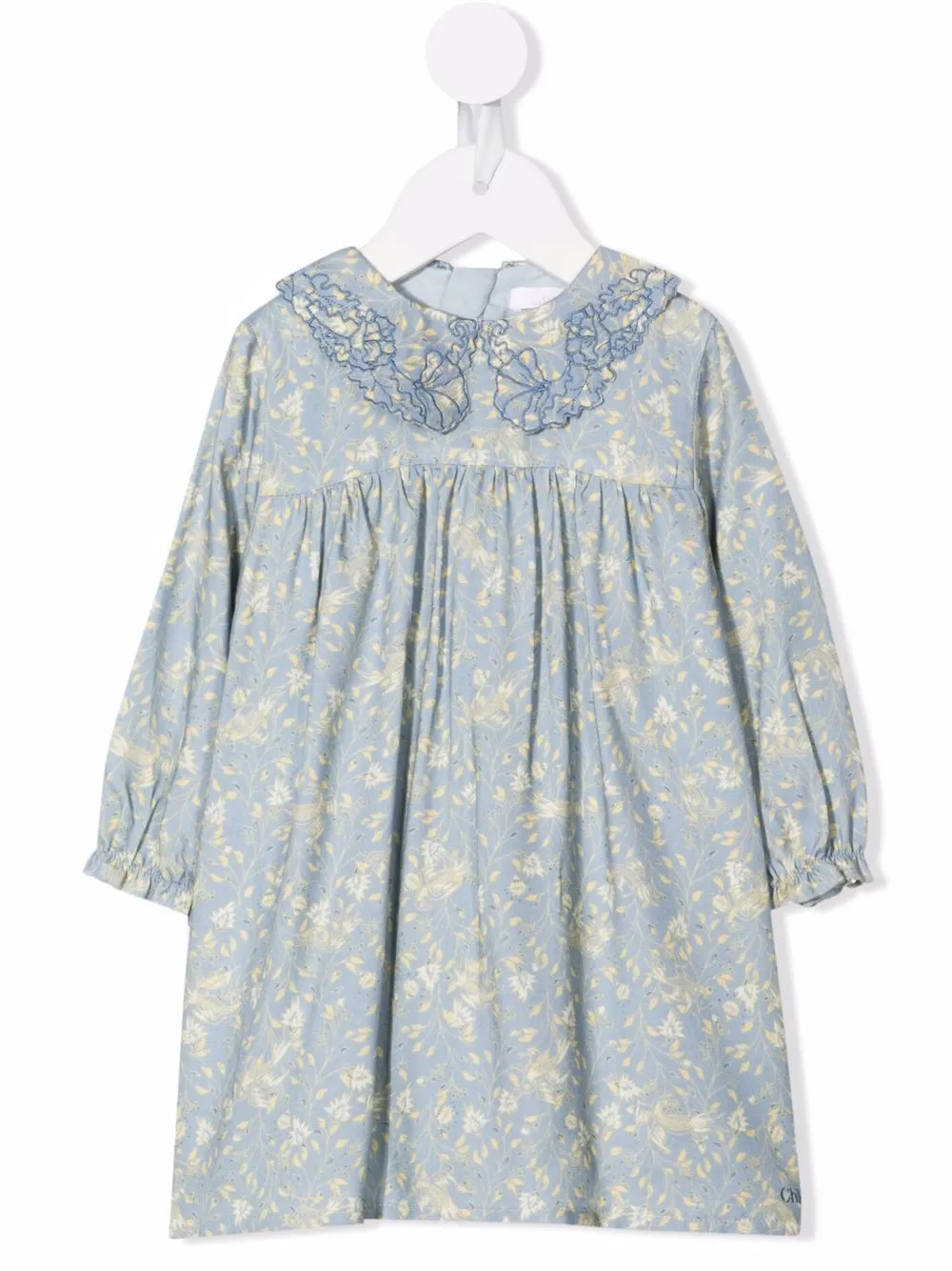 фото Chloé kids платье-туника с цветочным принтом