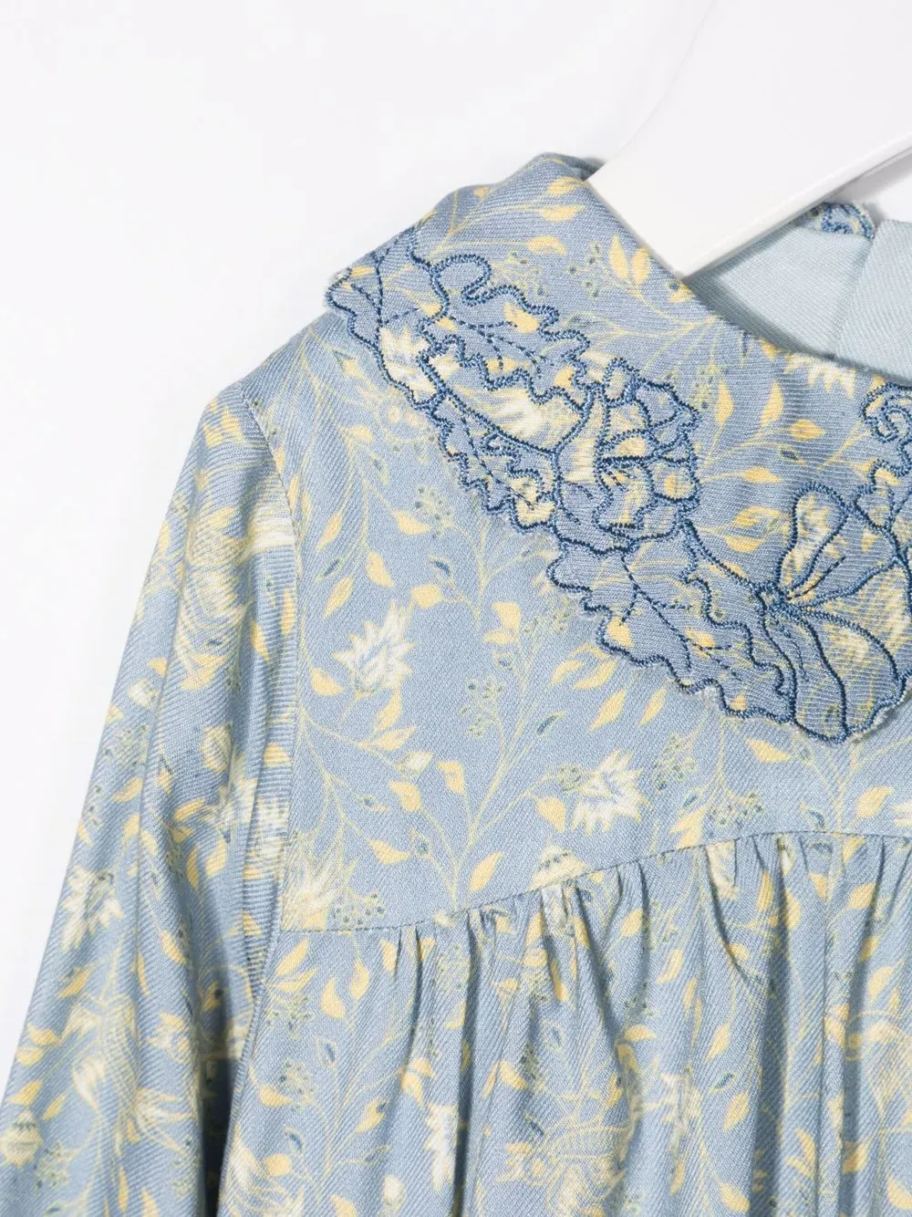 фото Chloé kids платье-туника с цветочным принтом