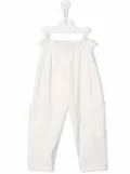 Brunello Cucinelli Kids paperbag waist trousers - White
