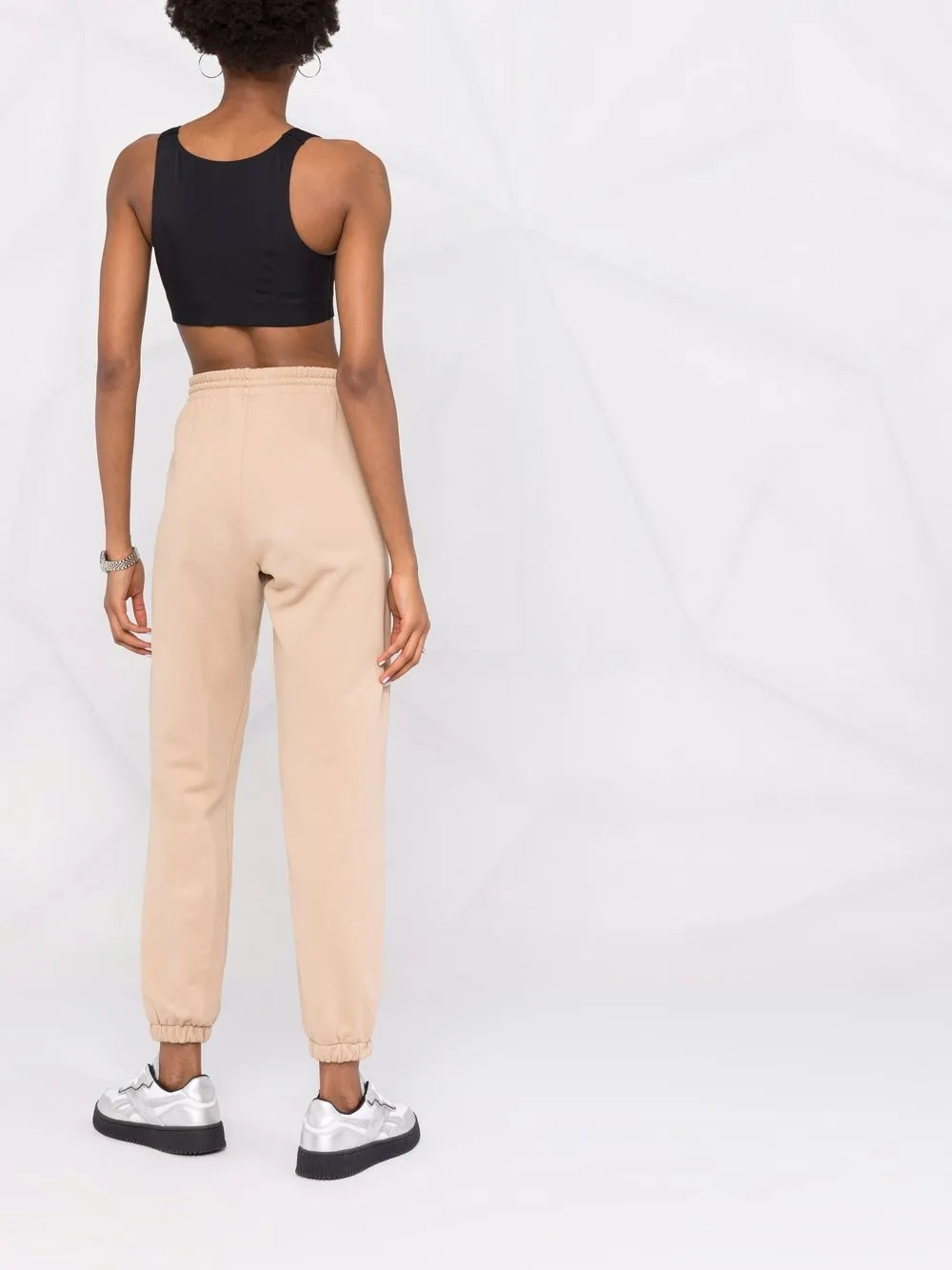 VICTORIA BECKHAM BONDED SCOOP-NECK SPORTS BRA 