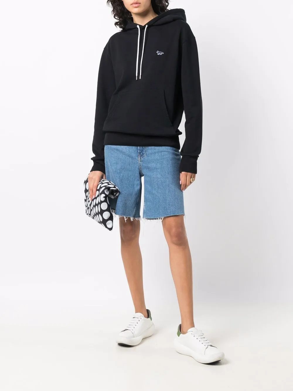 фото Maison kitsuné худи с вышитым логотипом