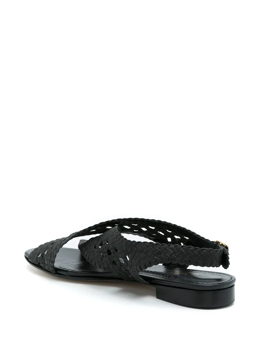 Sarah Chofakian Rasteria Open-toe Sandals In Black