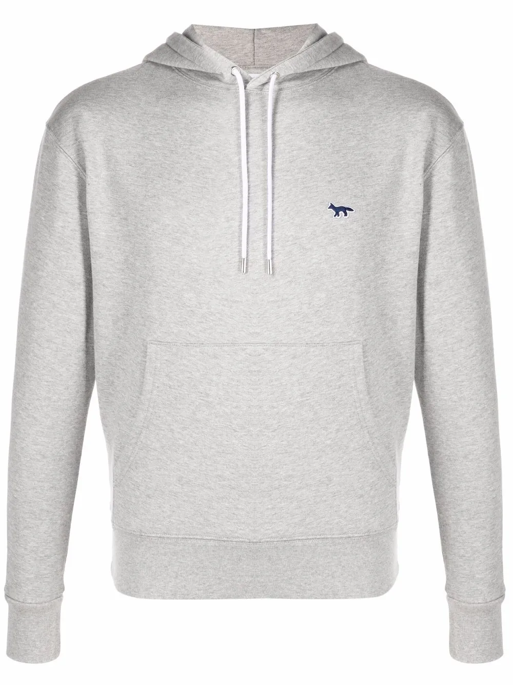 

Maison Kitsuné embroidered-logo cotton hoodie - Grey