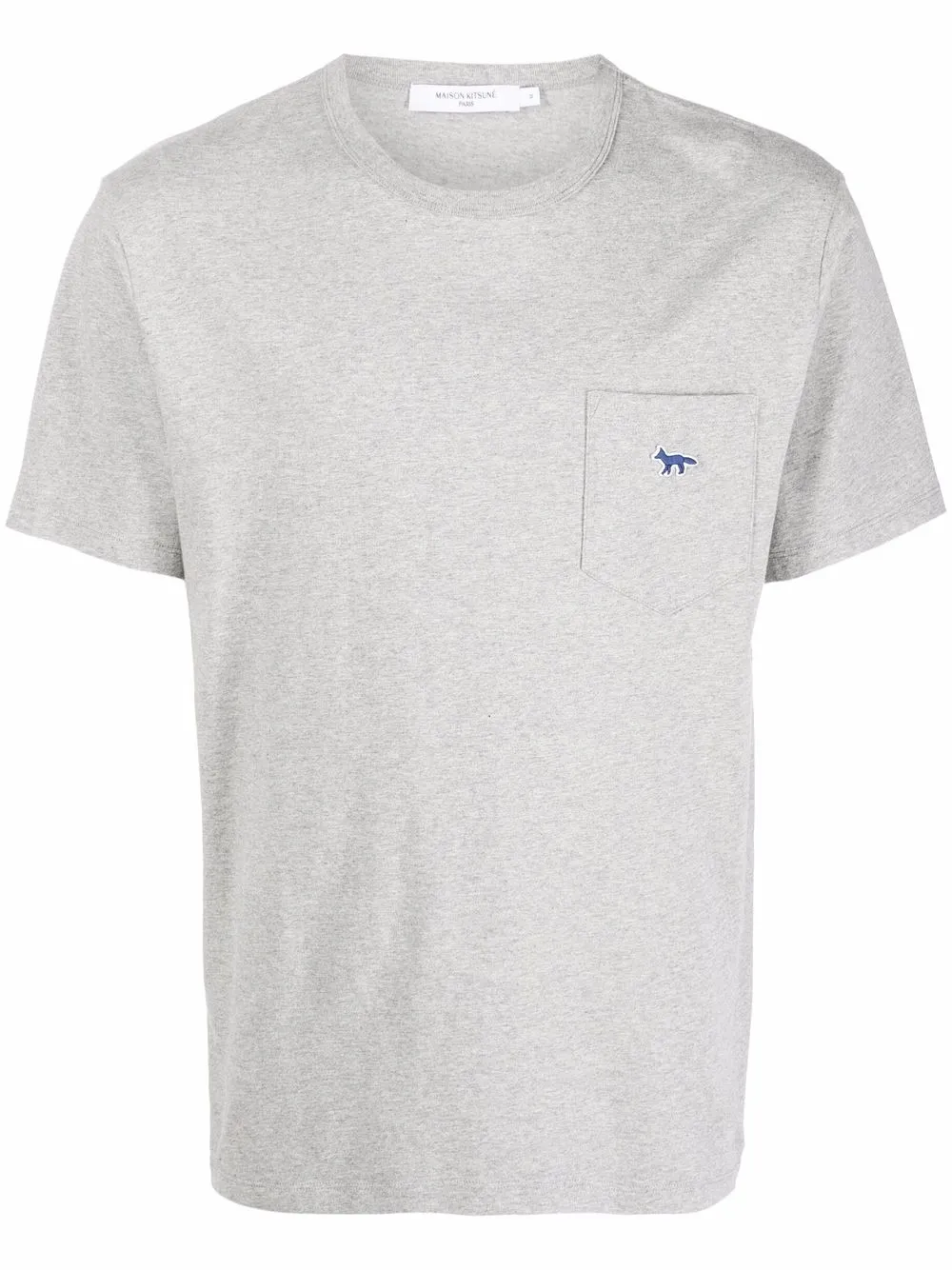 

Maison Kitsuné playera con logo bordado - Gris