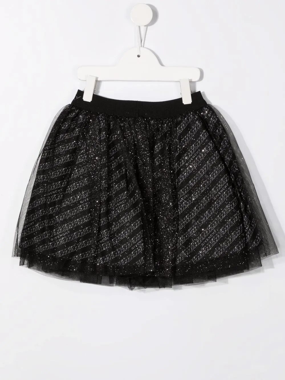 фото Givenchy kids юбка с логотипом и блестками
