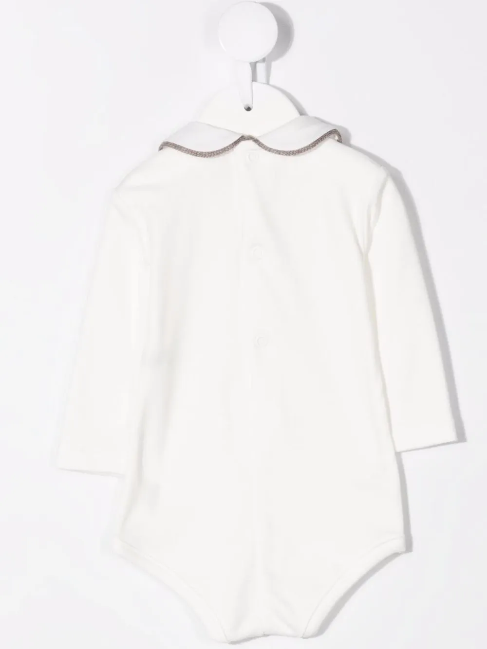 Little Bear Romper met peter pan kraag - Wit