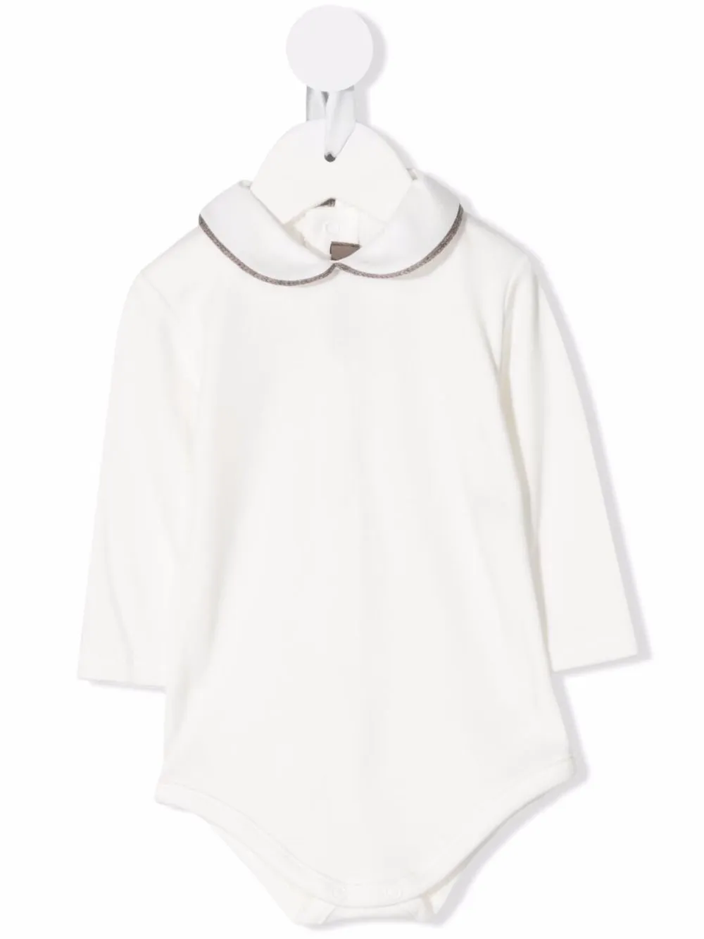 Little Bear peter-pan collar bodie | White | Image 1