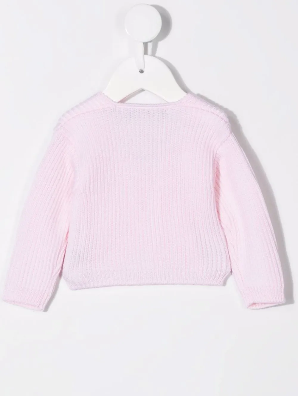 Little Bear Ribgebreid vest - Roze