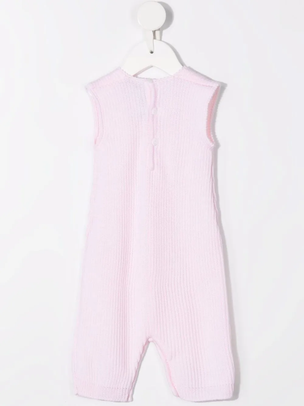 Little Bear Ribgebreide romper - Roze