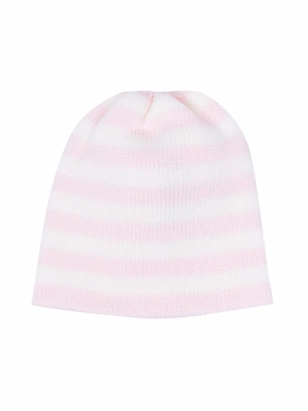 

Little Bear striped virgin wool beanie - Pink