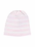 Little Bear striped virgin wool beanie - Pink